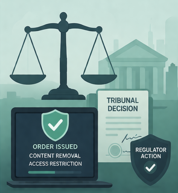 Legal response to online harm